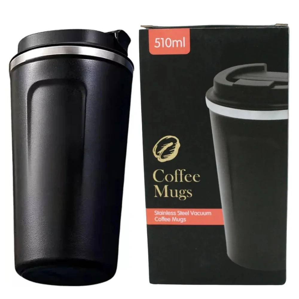 Black 510ML Stainless Steel Vacuum Insulated Thermos Flask…