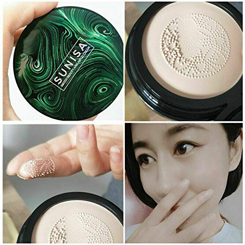 SUNISA 3-in-1 Air Cushion CC & BB Cream | Waterproof Moisturizing Foundation with Sponge thumbnail 6