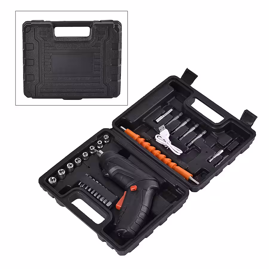 47-Piece Foldable Wireless Electric Screwdriver Kit with…