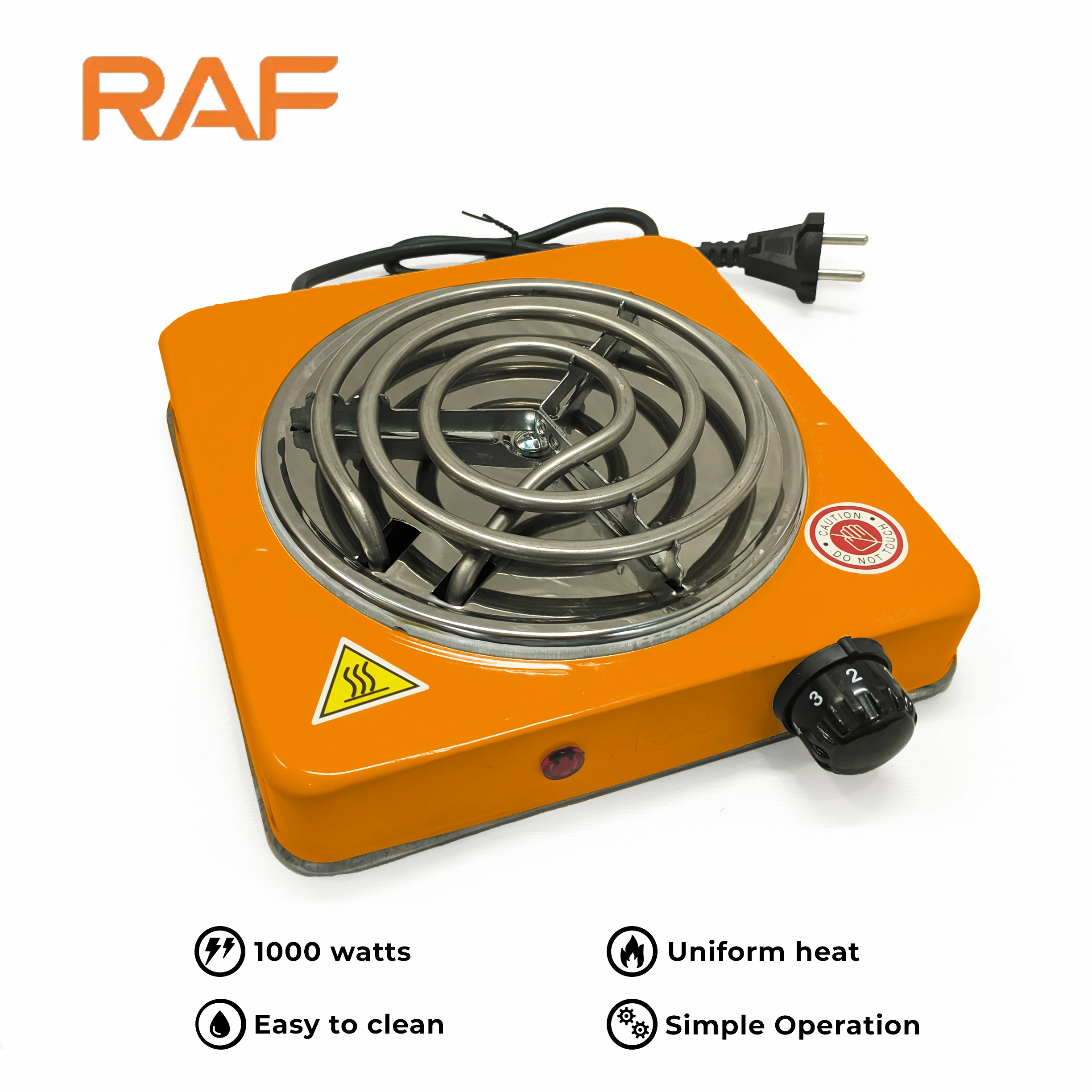 Orange RAF R.8010B Electric Stove Hot Plate and Cooker with…