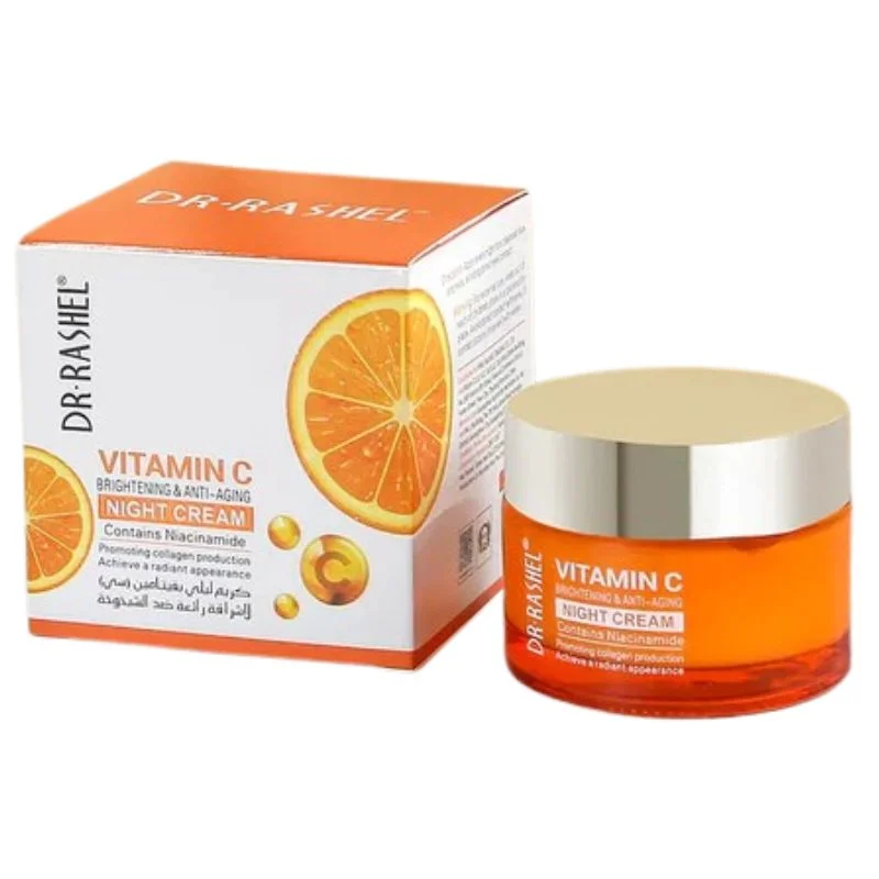 Dr. Rashel Vitamin C Brightening & Anti-Aging NIGHT Cream | Deep Repair & Skin Renewal Moisturizer (50 g) | Imported thumbnail 6