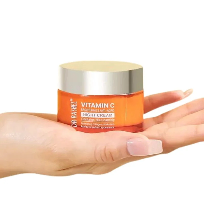 Dr. Rashel Vitamin C Brightening & Anti-Aging NIGHT Cream | Deep Repair & Skin Renewal Moisturizer (50 g) | Imported thumbnail 2