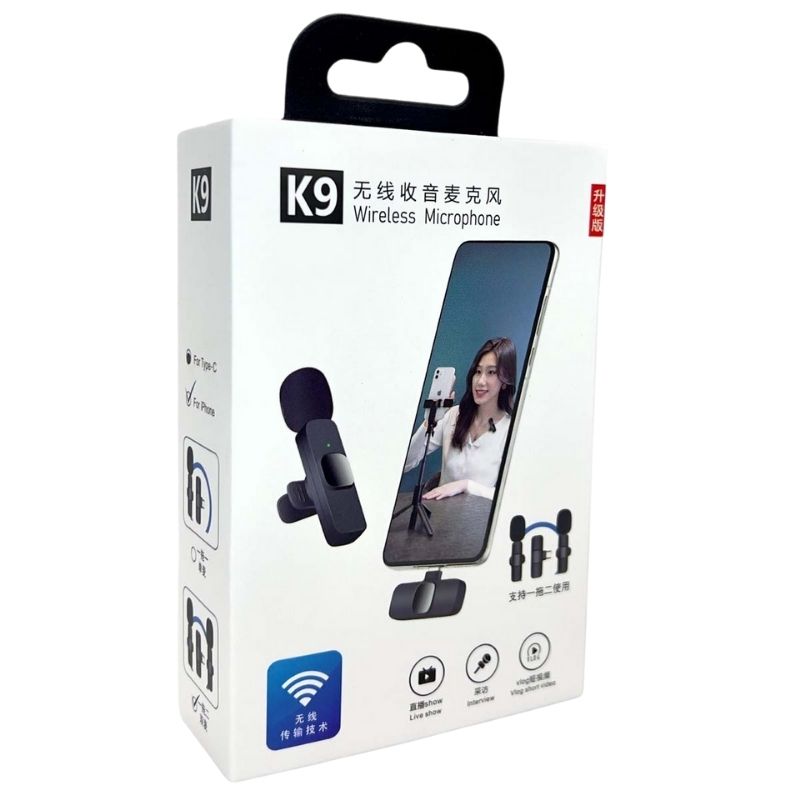 K9 Dual Wireless Lavalier Microphone