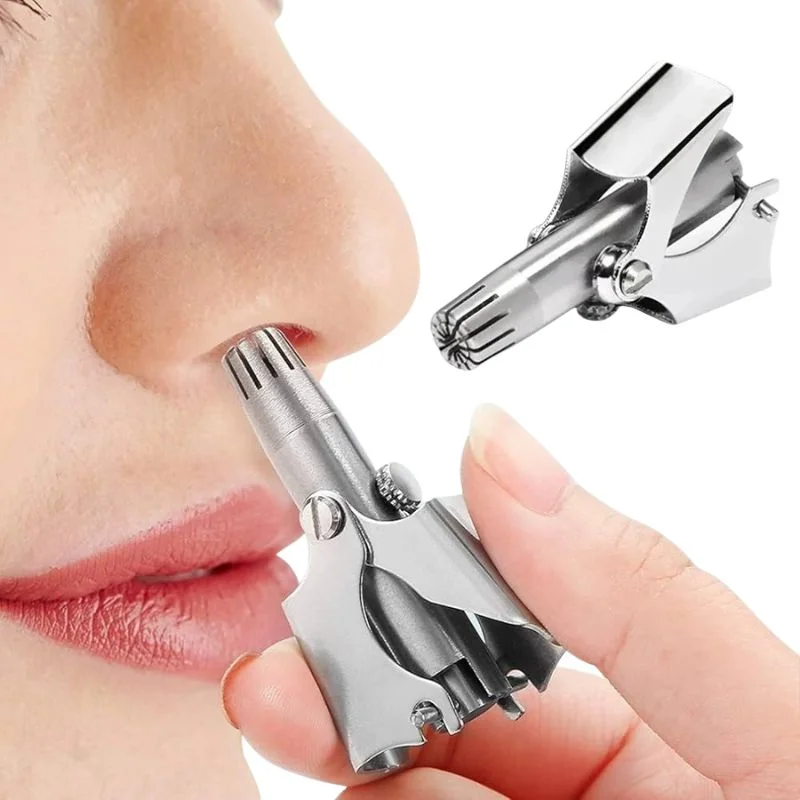 Manual Stainless Steel Nose & Ear Hair Trimmer – Painless,…