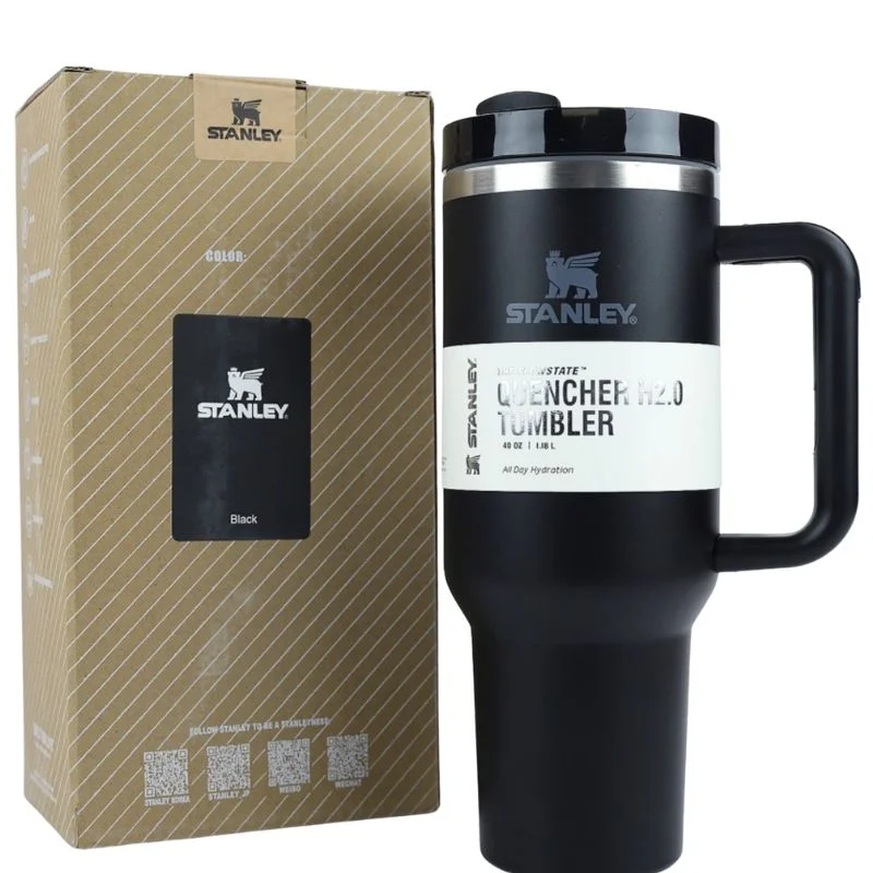 Black Stanley 40 Oz Stainless Steel Tumbler
