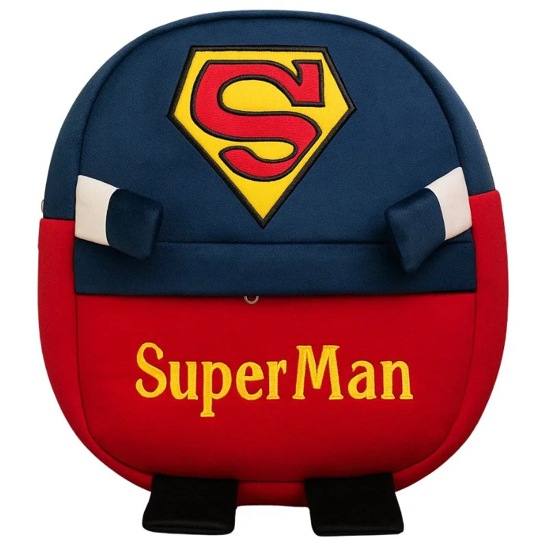 Cute Plush Superman Character Backpack
