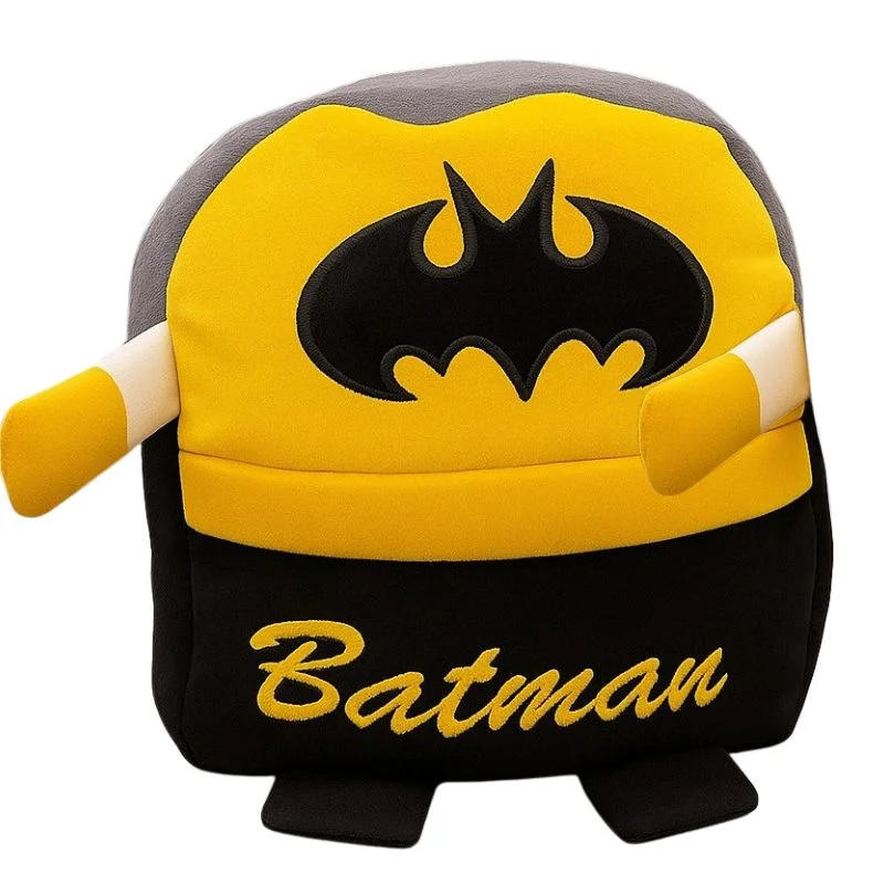 Cute Plush Batman Character Backpack