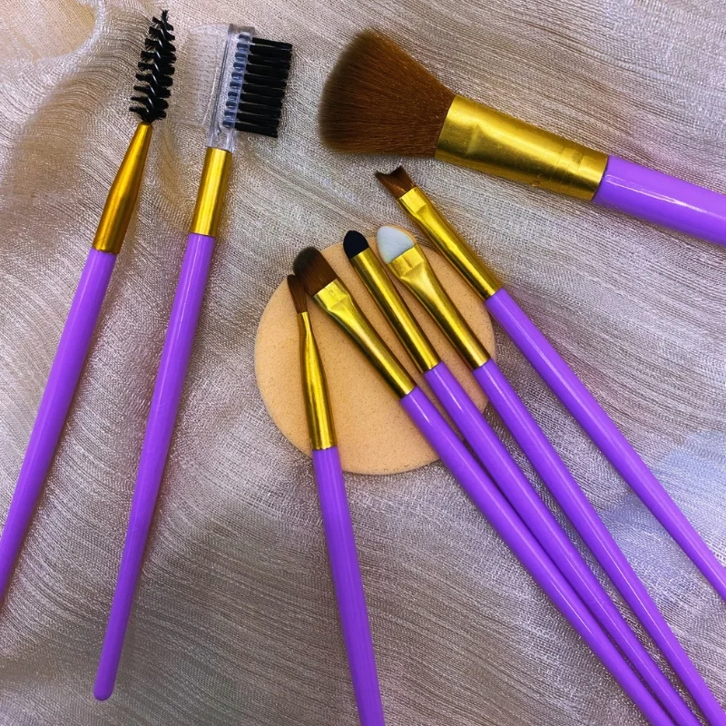 9 PCS Makeup Brush Set | Professional Beauty Tools for Foundation, Blending, Contouring & Eyeshadow | Soft Synthetic Bristles | Pink thumbnail 4