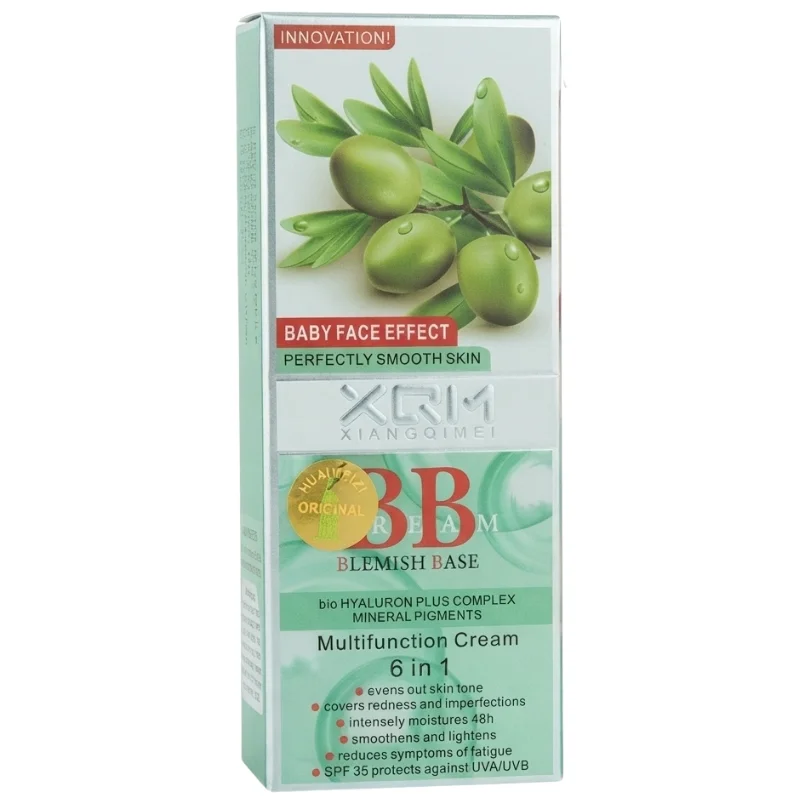 XQM BB Blemish Olive Base Cream | 6-in-1 Multifunction BB Cream with Hyaluronic Acid & Mineral Pigments | SPF 15 | 65ml thumbnail 2