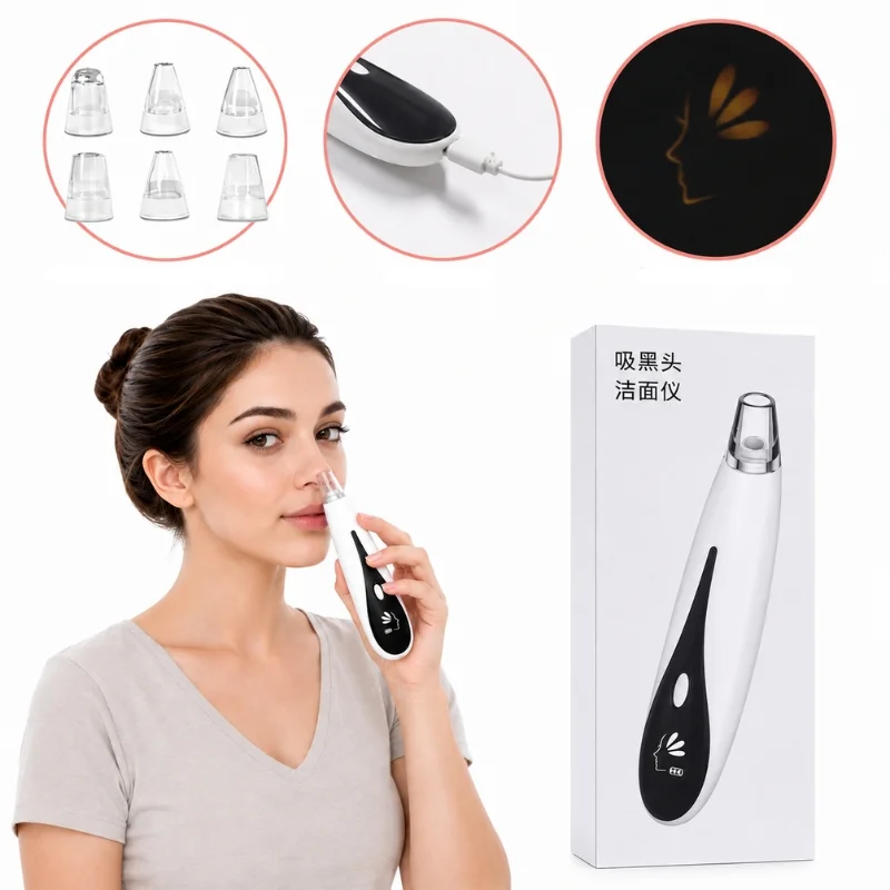Rechargeable Blackhead Remover Vacuum Cleaner | Model FPLS-001 | Deep Pore Cleansing & Microdermabrasion Device thumbnail 3