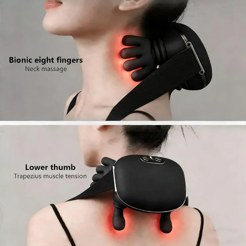 Neck & Shoulder Kneading Massager | Model BLD- 893 | Wireless Shiatsu Deep Kneading Massager with Heat | For Neck, Shoulders, Back & Body Relaxation thumbnail 7