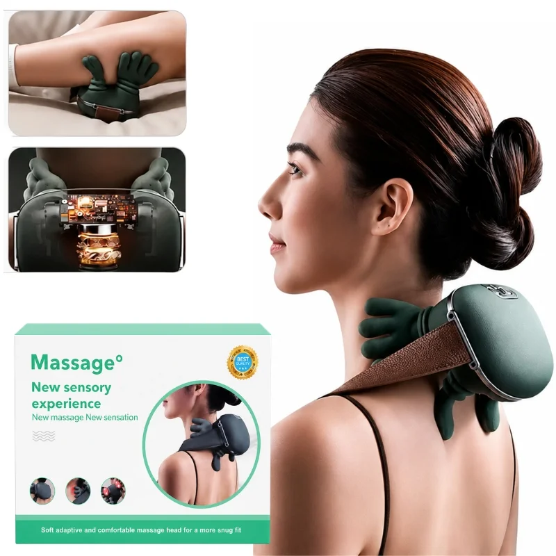 Neck & Shoulder Kneading Massager | Model BLD- 893 | Wireless Shiatsu Deep Kneading Massager with Heat | For Neck, Shoulders, Back & Body Relaxation thumbnail 8
