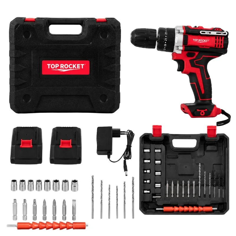 TOP ROCKET Cordless Rechargeable Drill Machine Kit