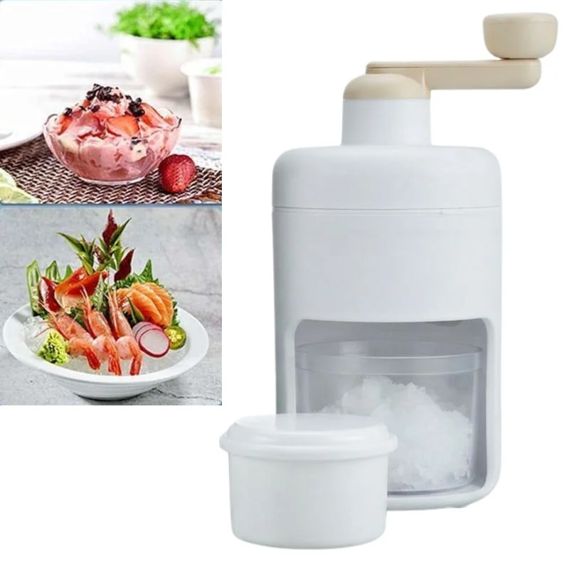 Portable Manual Ice Shaver  | Snow Cone & Slush Maker | Stainless Steel Blades | Ice Shaving Machine for Home, Kitchen & Camping thumbnail 6