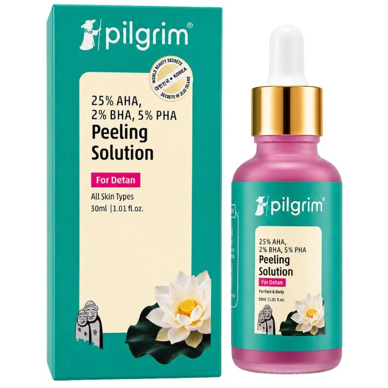 Pilgrim Peeling Solution | Weekend Facial Peel for Deep Cleansing & Exfoliation | Radiant & Even-Toned Skin | For Men & Women | 30ml thumbnail 2