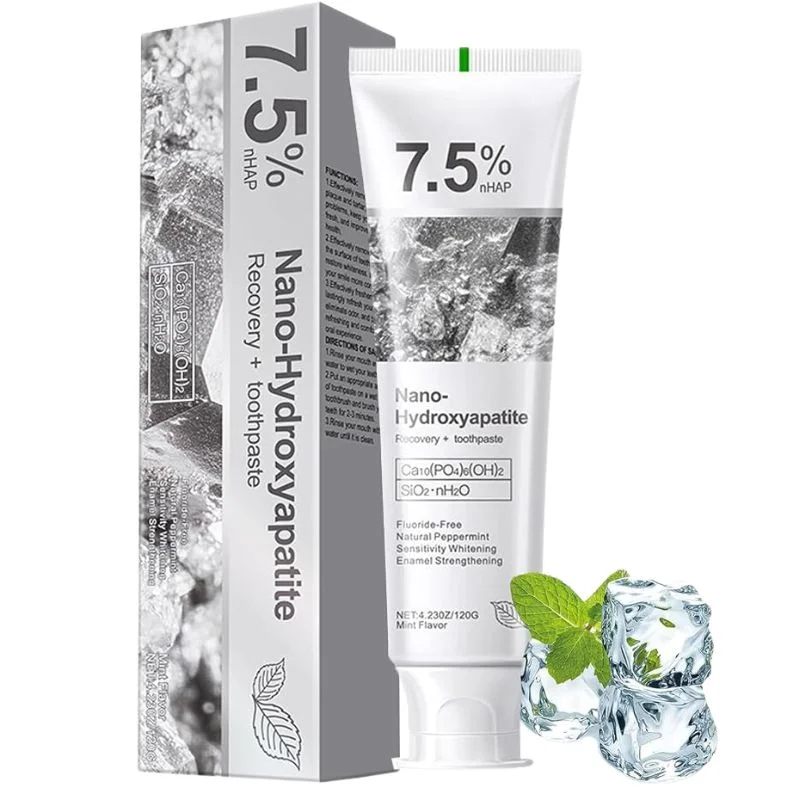 7.5% Nano-Hydroxyapatite Toothpaste | Deep Cleaning & Advanced Enamel Protection | Fluoride-Free Mint Toothpaste for Sensitive Teeth | Fresh Breath & Daily Oral Care thumbnail 8