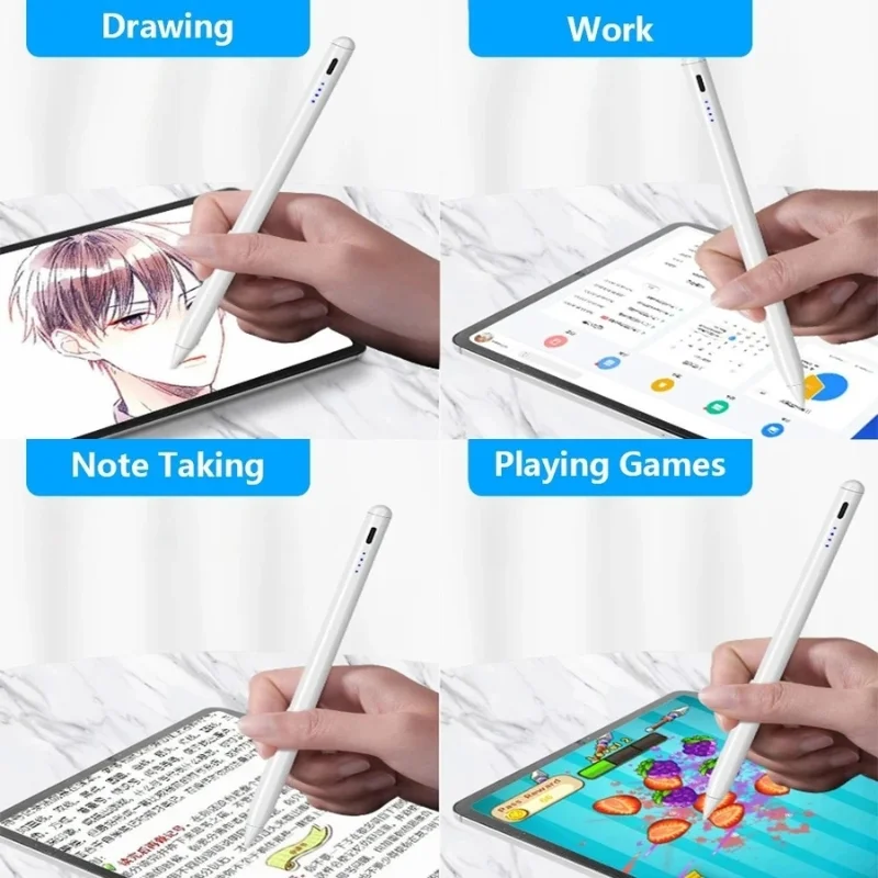 Universal Rechargeable Stylus Pen for Touchscreen Devices | Magnetic Stylus with High-Precision Tip | USB Type-C Charging | Compatible with iPad, Android & Tablets thumbnail 6