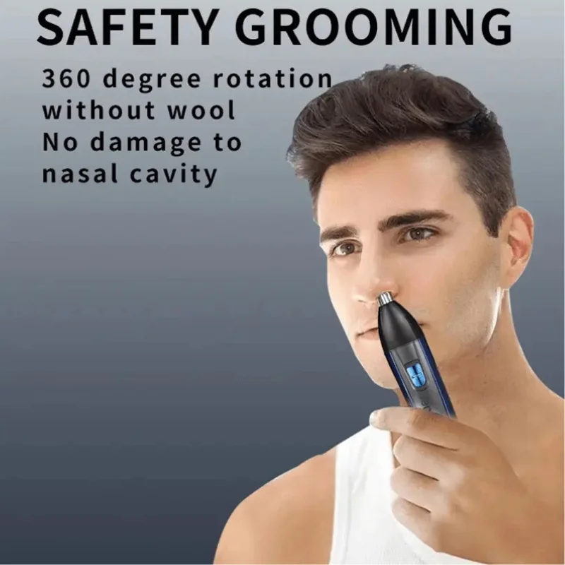 Kemei  USB Electric Hair Clipper | Model KM-5560 |  Rechargeable Hair Trimmer with Nose Trimmer Attachment | Professional Grooming Kit thumbnail 5