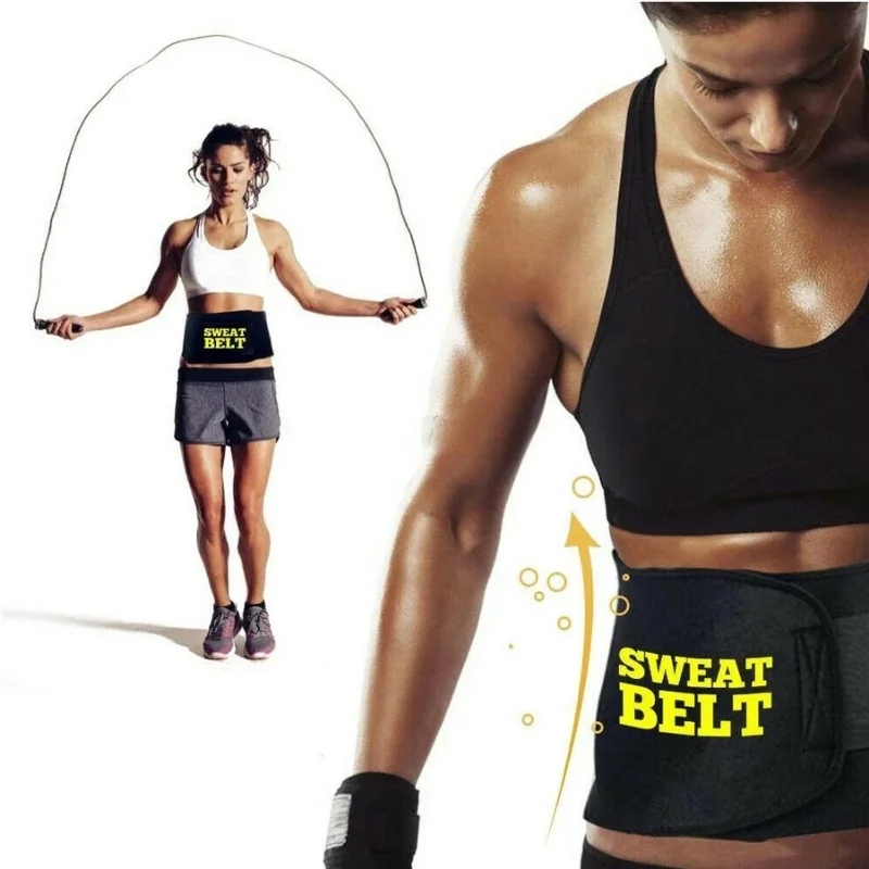 Waist Trimmer Belt for Men & Women | Adjustable Sweat Belt for Workout & Gym | Tummy Support & Body Shaper | Free Size | Pack of 1 thumbnail 7