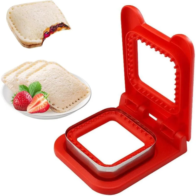 2-in-1 Sandwich Cutter & Sealer | Kids Bread Cutter, Decruster & Uncrustable Sandwich Maker | Random Color